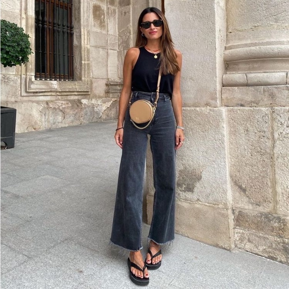 Zara the Marine Straight Jeans! In faded black